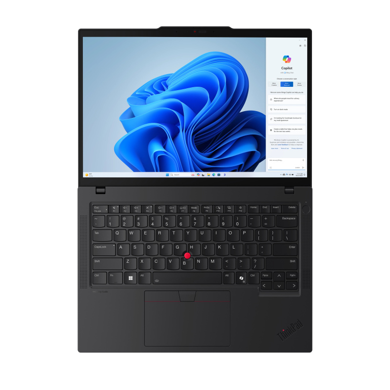 Lenovo ThinkPad T14 Gen 5 (AMD) AMD Ryzen™ 7 8840U Computadora portátil 35.6 cm (14") WUXGA 32 GB DDR5-SDRAM 1 TB SSD Wi-Fi 6E (802.11ax) Windows 11 Pro Español Negro image 10