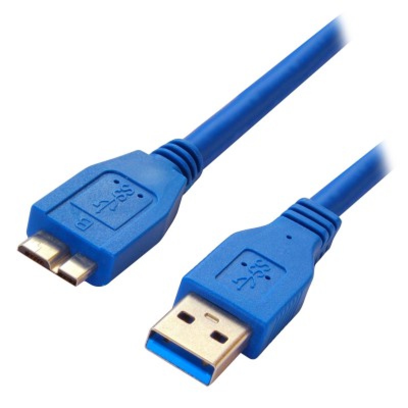 CABLE BROBOTIX USB-A V3.0 A USB-B, 0.6 M, AZUL image 3