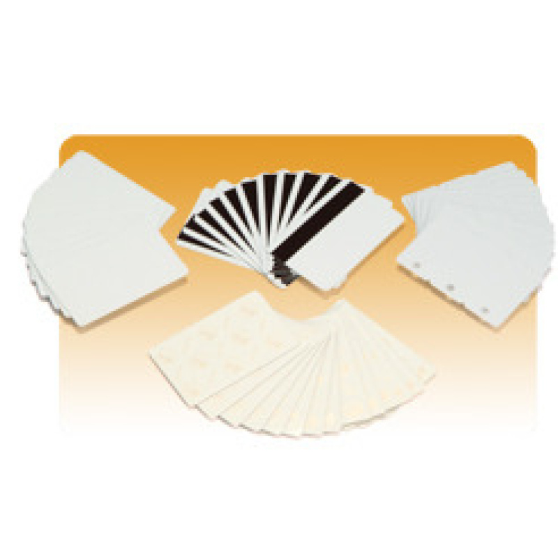 TARJETAS ZEBRA PVC PAQUETE 500 TARJETAS ADESIVAS 10MILESIMA