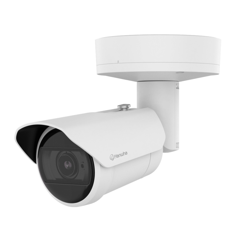 Cámara Bullet AI IR 2 Megapixel 1080p / Lente 2812 mm / IR 50 m 164 ft / IP66IP67IK10 / Análisis IA / Wisenet 9 / Dual NPU / 40C a 60C / PoE
