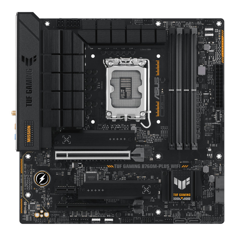 MOTHERBOARD ASUS (TUF GAMING B760M-PLUS WIFI II)SOCKET 1700 13A,4*DDR5,HDMI,DP,PCI-E 5.0,WIFI6E,ATX