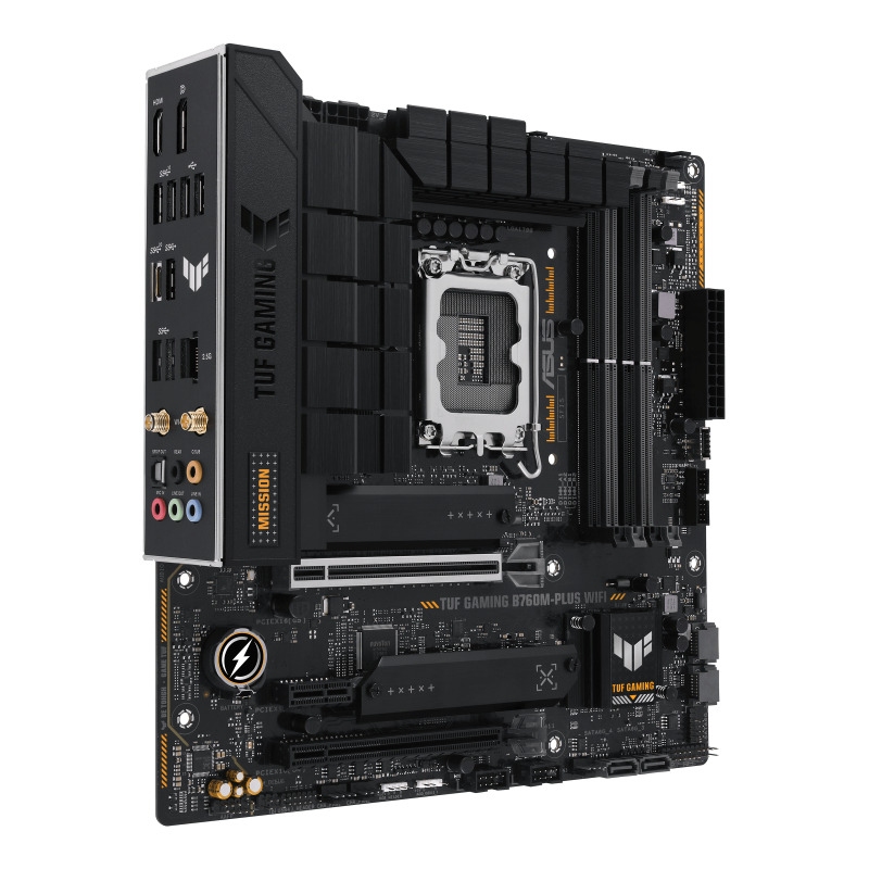 MOTHERBOARD ASUS (TUF GAMING B760M-PLUS WIFI II)SOCKET 1700 13A,4*DDR5,HDMI,DP,PCI-E 5.0,WIFI6E,ATX image 2