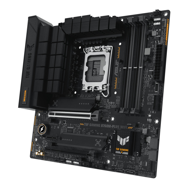 MOTHERBOARD ASUS (TUF GAMING B760M-PLUS WIFI II)SOCKET 1700 13A,4*DDR5,HDMI,DP,PCI-E 5.0,WIFI6E,ATX image 3