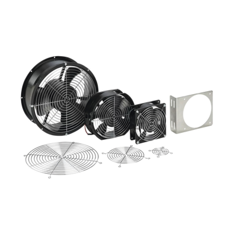 Ventilador Axial Compacto de 4 Pulgadas 100 CFM 115 Vca De Acero Color Negro image 4