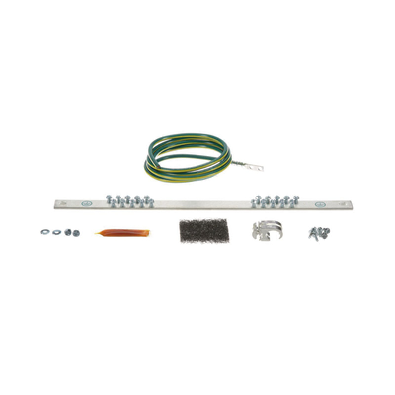 Kit de Puesta a Tierra con Jumper 6 AWG RGREJ696Y y Barra de Conexiones de 20 Orificios RGRB19U para Rack de 19in image 2