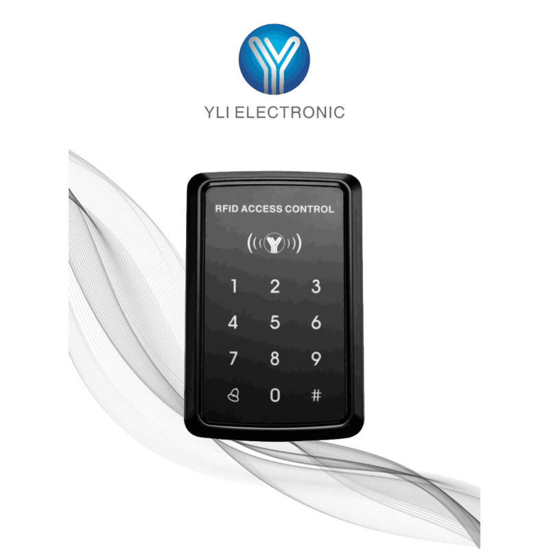 YLI YK968 - Control de Acceso con Teclado Touch / 1000 Usuarios / Tarjetas ID 125 Khz o Password / Interior o Exterior