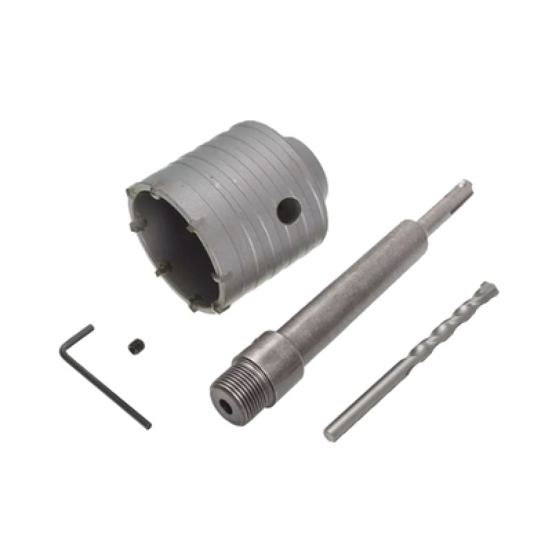Broca Pasamuros SDS Sacabocado P/Concreto 65mm con Ext de 220mm Ideal para Instalar MINISPLITS