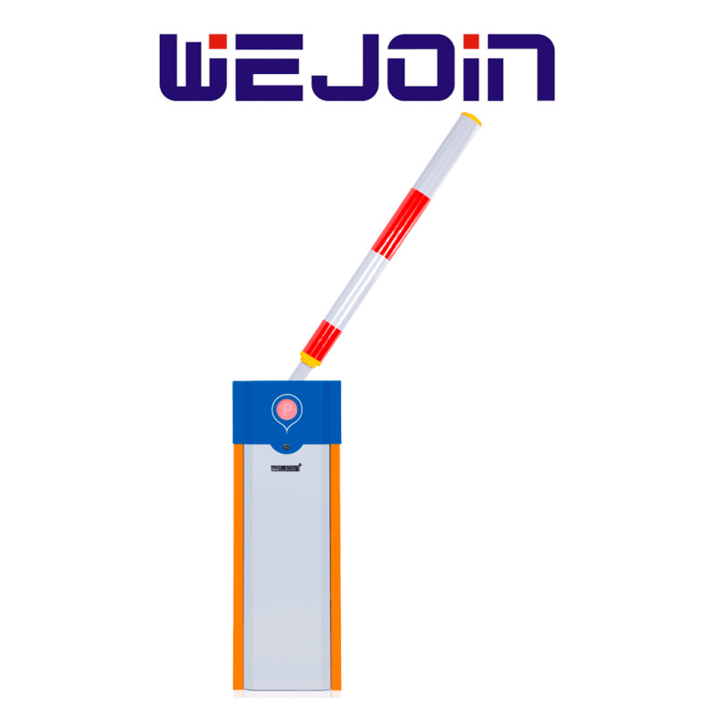 WEJOIN WJCB101VFHL13RF - Barrera Vehicular Izquierda Alto Flujo / Motor 24VDC / Brazo Redondo de 3 metros abatible / Velocidad de 1 segundo / Dirección ajustable