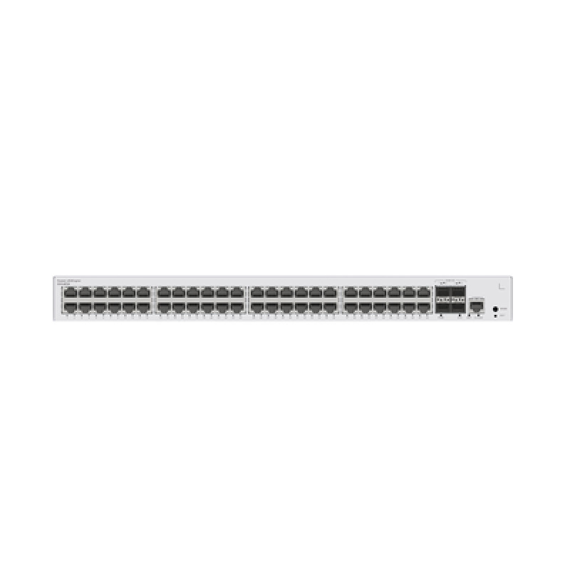 Switch de Distribución/Core Gigabit Administrable  Capa 3 / 48 puertos 10/100/1000 Mbps  / 4 Puertos 10GE SFP Uplink / ERPS / Rutas Estáticas / iStack / Administración Nube Gratis