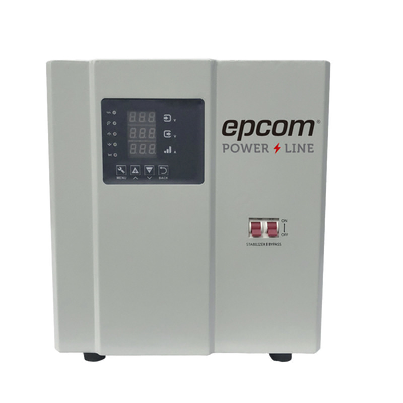 Regulador de Voltaje Industrial Bifásico 5 kVA/5 kW 220 V / Entrada 176264 V Vca / Salida 21562244 Vca