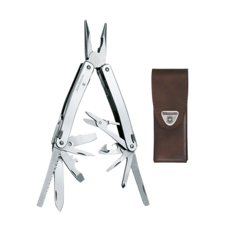 Navaja Victorinox Multiherramienta  Spirit X con 24 Funciones Incluye Funda de Piel