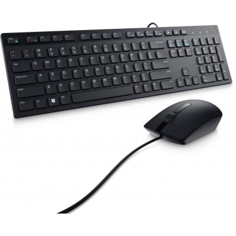 KIT TECLADO Y MOUSE DELL KM300C | ALAMBRICO DE 105 TECLAS EN ESPAÑOL COLOR NEGRO