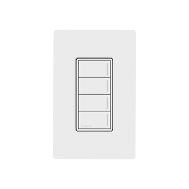 RadioRa3 Botonera Sunnata Blanco 3 escenas y 2 botones subir/bajar para Radio RA3 programe escenas diferentes en cada botón