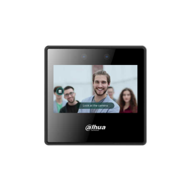 DAHUA DHI-ASA3223A-W - Control de Asistencia con Reconocimiento Facial/ Pantalla Touch de 4.3 Pulgadas/ WiFi/ 2000 Rostros y Contraseñas/ 300,000 Registros/ Detección de Vida/ 0.2 Segundos/ Rango de Reconocimiento de .3 a 1.5 Metros/ #LoNuevo 