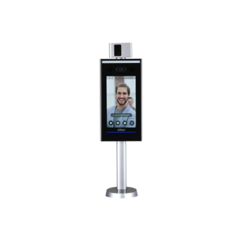 DAHUA DHI-ASI7223X-A-V1-T1 - Control de Acceso con Reconocimiento Facial  y Medición de Temperatura/ Pantalla touch de 7 Pulgadas/ Soporta 100,000 Usuarios, 100,000 Rostros, 100,000 Tarjetas, 300,000 Registros/ Montaje en Torniquete/ #LoNuevo