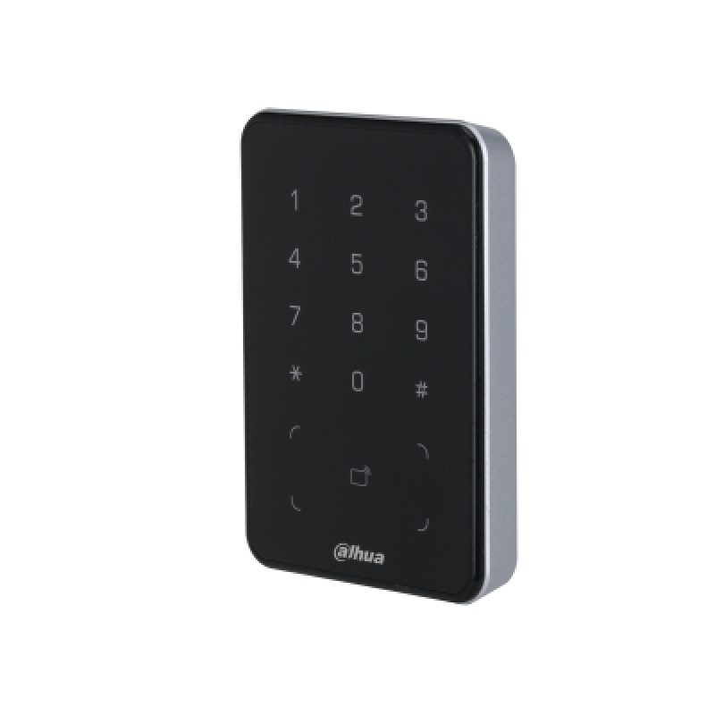 DAHUA DHI-ASR2101A-ME  - Lectora con Tecnologia Dual con Teclado para Panel de Control de Acceso/ Soporta Tarjetas ID y Mifare/ Soporta Passwords/ Wiegand y RS-485/ Soporta Uso Exterior/ #LoNuevo