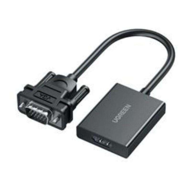Entrada VGA Macho / Salida HDMI Hembra / Resolución de 1080P60Hz / Puerto Estéreo de 35 mm / Plug and Play Sin Controlador / Longitud del Cable 15 cm / Incluye Cable de Alimentacion USB / Incluye Cable de Audio de 35mm