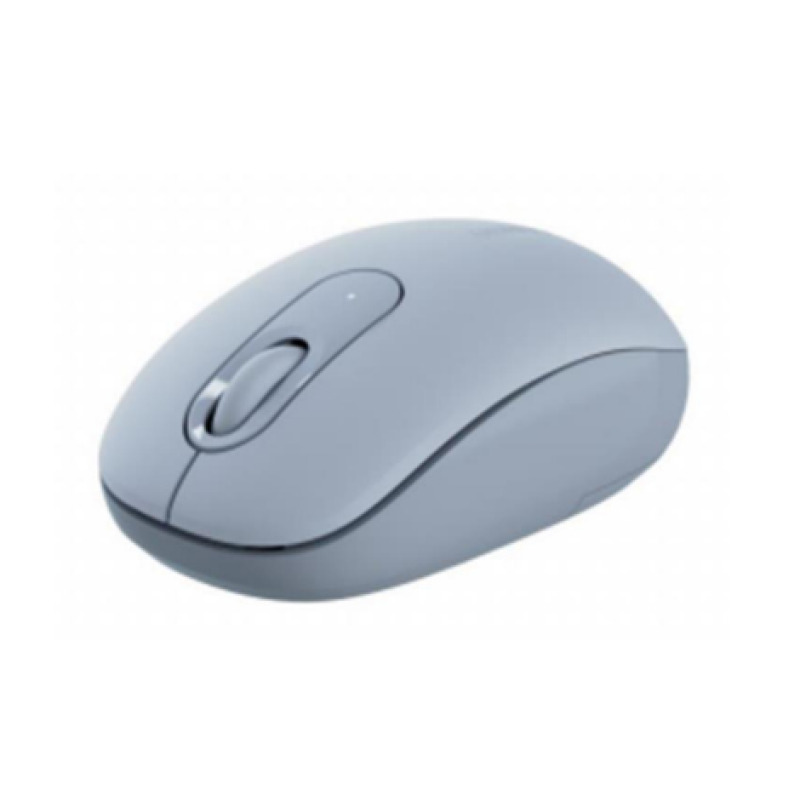 Mouse Inalámbrico 24G 800/1200/1600/2400 DPI / Función de 3 botones / Alcance 10m / Silencioso / Ergonómico / Anticaída y Antiinterferencias / Color Dusty Blue / Batería Alcalina AA incluida