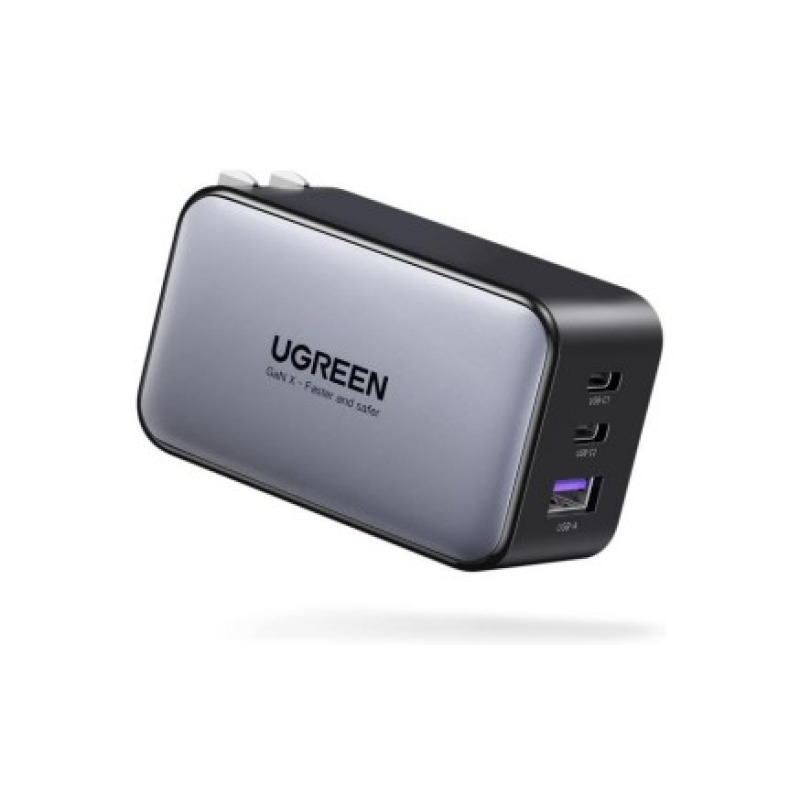 Cargador de 65W serie Nexode | 3 Puertos de Carga Rápida | 2 USBC | 1 USBA | Tecnología GaN II | Power Delivery 30 | Quick Charge 40 | Chip Confiable y Carga Inteligente | Optimiza la Experiencia de Carga | Carcasa Ignifuga