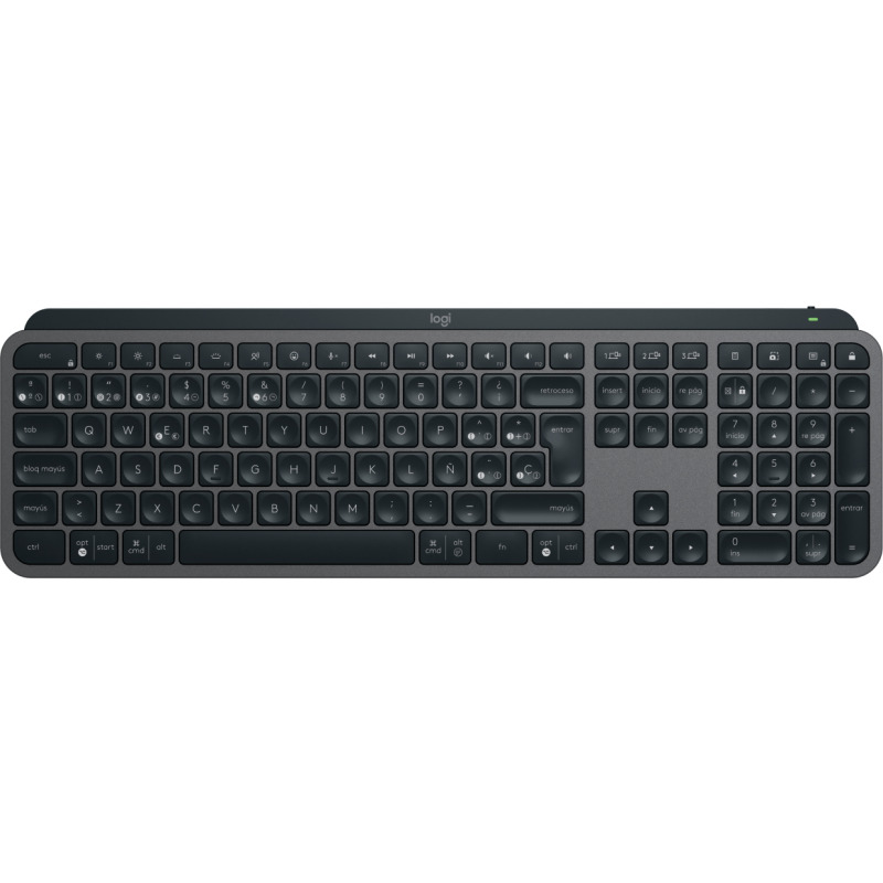 TECLADO LOGITECH MX KEYS S INALAMBRICO BLUETOOTH  LOGI BOLT USB-C GRAFITO