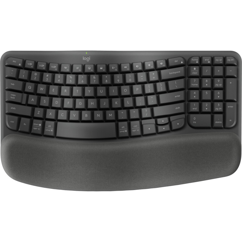 TECLADO LOGITECH WAVE KYES GRAFITO INALAMBRICO ERGONOMICO EASY-SWITCH BLUETOOTH LOGI BOLT image 2