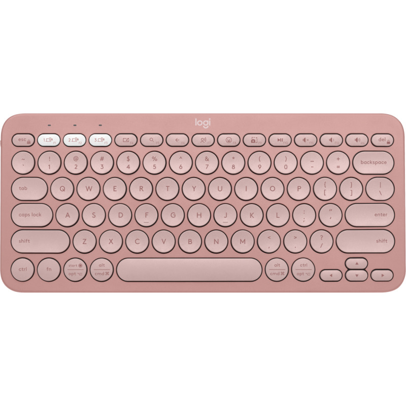 TECLADO LOGITECH PEBBLE KEYS 2 K380S ROSA INALAMBRICO EASY-SWITCH BLUETOOTH LOGI BOLT NO INCLUIDO. (ESPAÑOL)