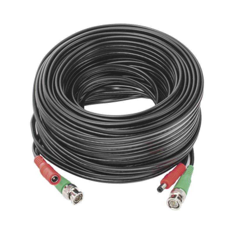 Cable coaxial  BNC RG59   Alimentación / SIAMÉS / 20 Metros / Aleación Cobre  Aluminio CCA / Para Cámaras 4K  / Uso interior y exterior image 2