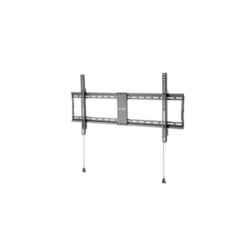 MANHATTAN 461948 - Soporte fijo ultradelgado para TV / Soporta un televisor de 43" a 100" de hasta 70 kg (154 lbs.), soporte fijo para televisor, diseño ultradelgado, plegable para un embalaje compacto y fácil de transportar, negro image 2