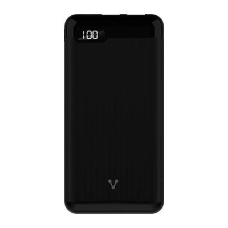 POWER BANK VORAGO PB-450 10000 mAh NEGRO USB Y TIPO C LCD