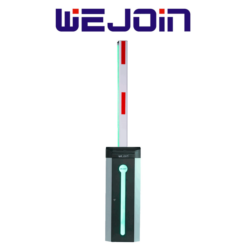 WEJOIN WJCB120VFIL56LED - Barrera Vehicular Izquierda con Led / Alto flujo / Motor 24 VDC / Brazo Octagonal de 6 Metros / Velocidad 5 Segundos / Dirección Ajustable