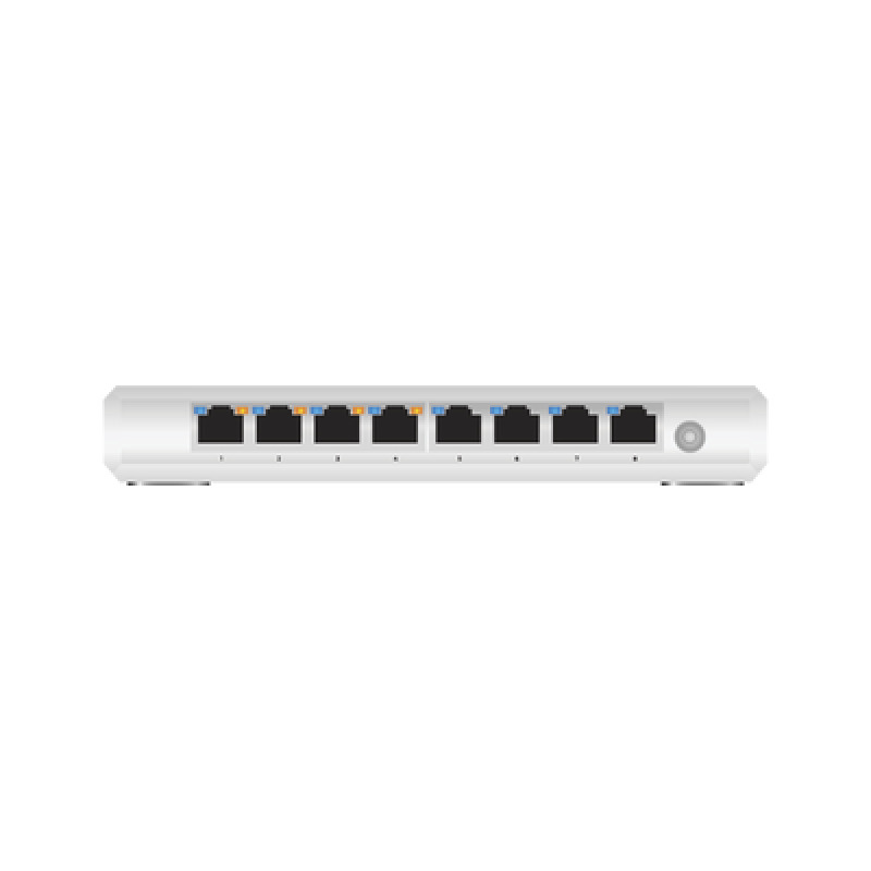 Switch Gigabit PoE Administrable / 8 puertos 10/100/1000 Mbps 4 de ellos PoE 8023af/at / Hasta 60W / Administración nube gratuita / Presupuesto de 60W