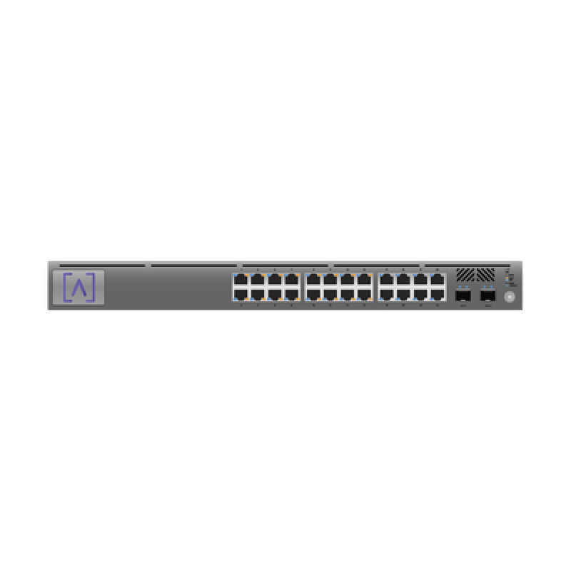 Switch Gigabit PoE Administrable / 24 puertos 10/100/1000 Mbps 16 de ellos POE  2 Puertos SFP Uplink / Hasta 240W / Alta LabsCloud