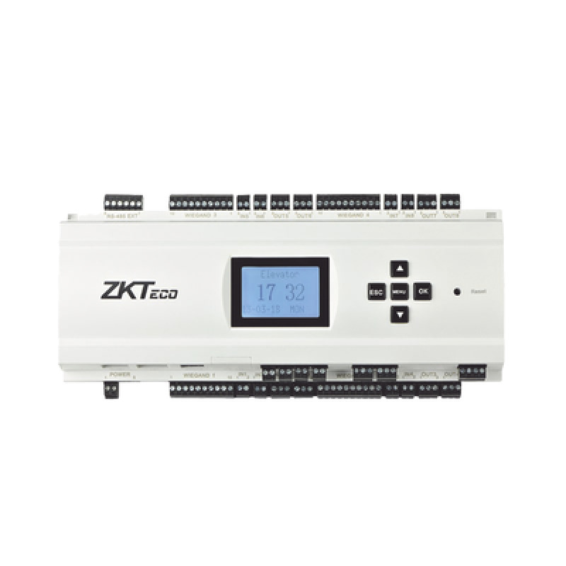 CONTROLADOR DE ELEVADORES IP EC10 / SOPORTE 10 PISOS / HUELLAS 3000 / TARJETAS 30000 / EVENTOS 100000 / TCPIP Y RS485 / 3 TARJETAS EX16 / DIMENSIONES 242X95X60 MM