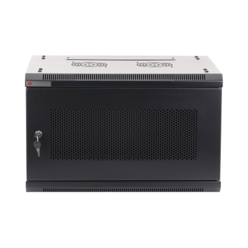 Gabinetes PRECISION Con Puerta Perforada de 19in 6UR 450mm de Profundidad Color Negro