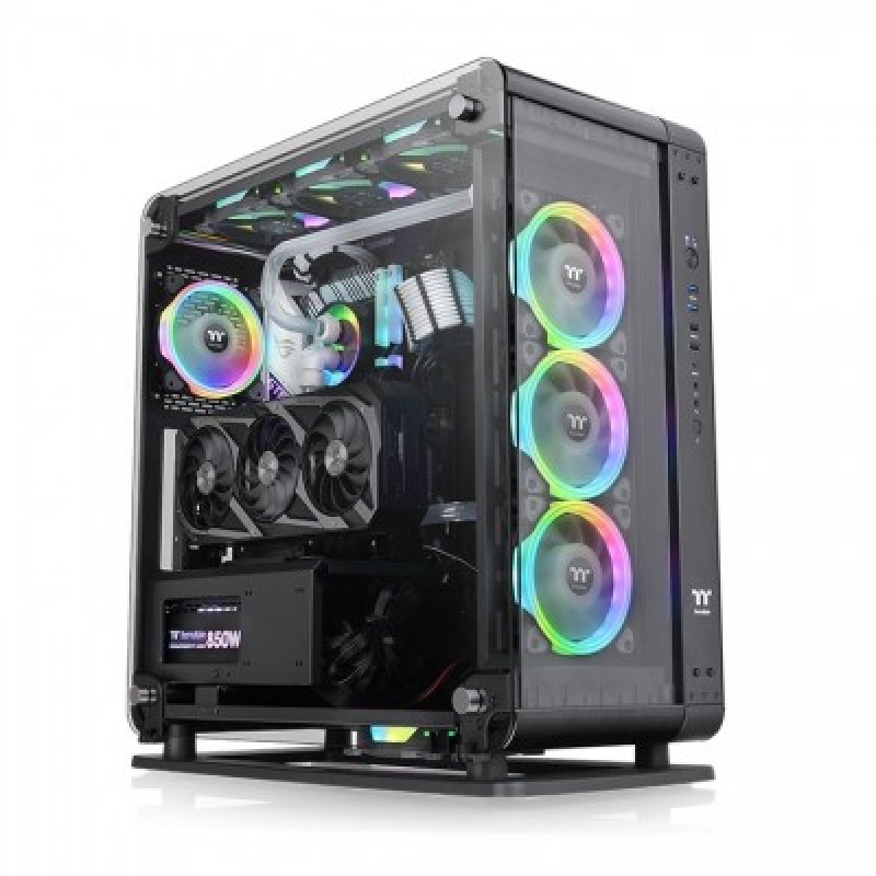 GABINETE THERMALTAKE CORE P6 TG NEGRO 3X4MM SPCC VIDRIO TEMPLADO