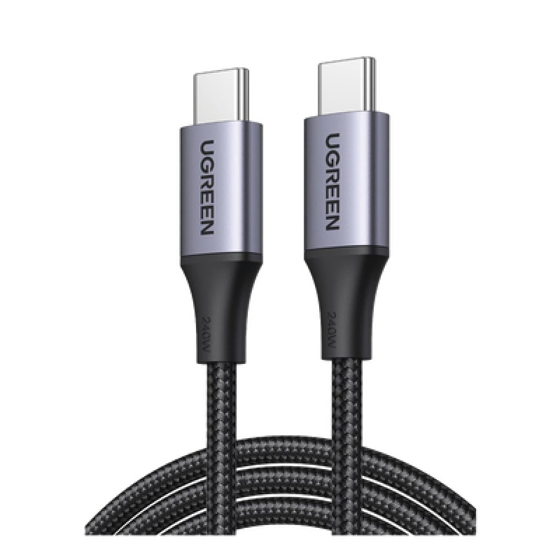 Cable USBC a USBC | 2 Metros | Potencia de Carga 240W | 48V/5A | PD31 /30 | 480 Mbps | Chip EMarket | Carcasa de Aluminio | Nylon Trenzado image 2