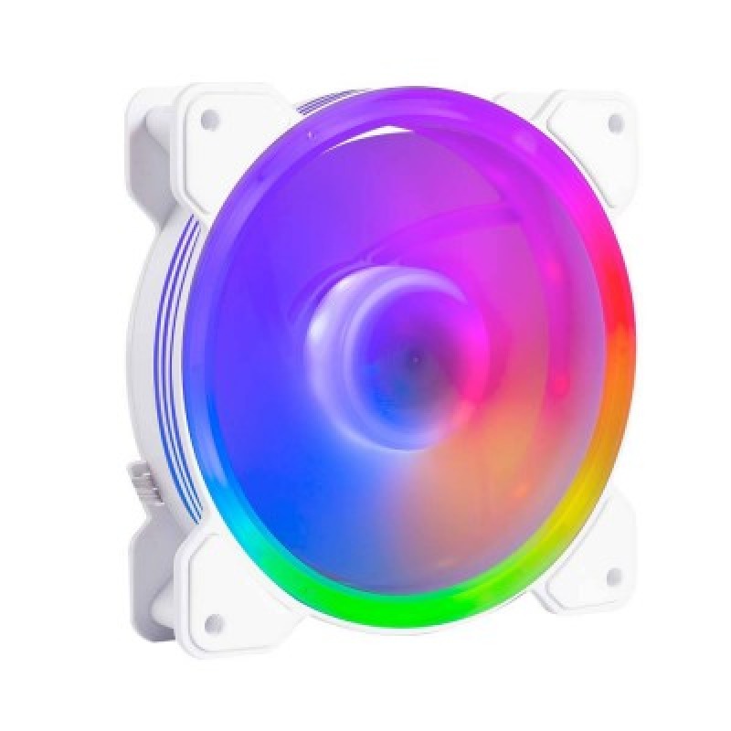 KIT VENTILADORES BALAM RUSH EOLOX BLAZE EX50KW / 3 PIEZAS / FLUJO DE AIRE 28.76 CFM / SILENCIOSO / 1500 RPM / ILUMINACION RGB / 3 PINES / 120 X 25 MM / BLANCO / BR-937993 image 2