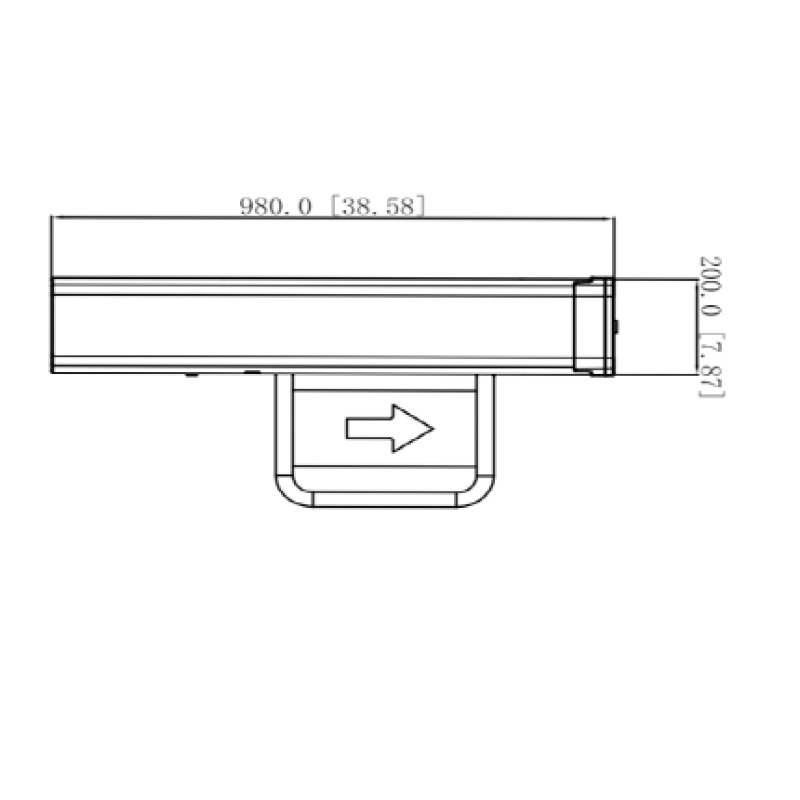 DAHUA DHI-ASGB611K-R - Swing Barrier (Barrera Medio Cuerpo) Derecha/ Servo Motor/ 12 Pares IR/ 20-60 Personas por Minuto/Apertura ajustabel 0.5s-1.6s/ Carril de 600mm/Exterior Protegido-Interior/ Compatible con DHI-ASGB610K-L y DHI-ASGB621K-D image 3