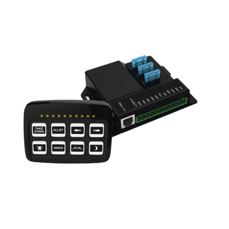 Controlador Universal de 8 interruptores 1224 Vcd con Montaje Fijo y de Succión