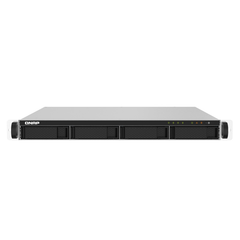 NAS QNAP TS-432PXU-2G /4 BAHIAS SATA HDD 3,5/RACK 1U/NUCLEO CUADRUPLE 1.7GHZ/2GB DDR4 UDIMM HASTA 16GB/2 PTO 2,5 GBE /2 PTO 10 GBE/USB 3.2 X4/ HOTSWAP/ NO INCLUYE DISCOS/ HASTA 72TB