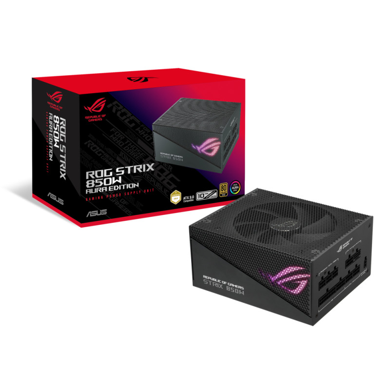 ASUS ROG STRIX 850W Gold Aura Edition unidad de fuente de alimentación 20+4 pin ATX ATX Negro image 12
