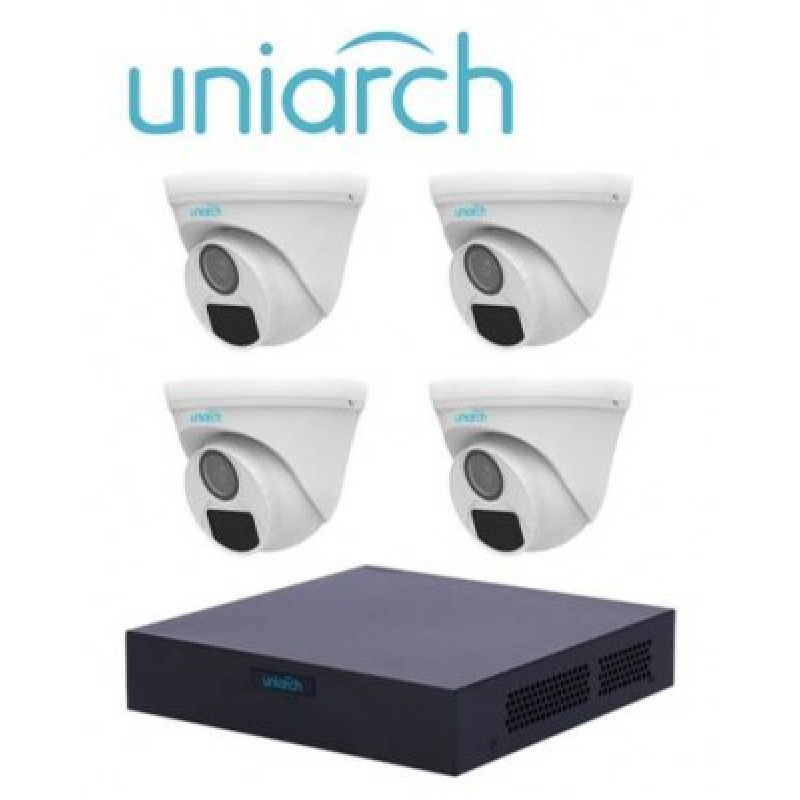 Kit de videovigilancia UNIARCH XVR301-04F/4*UAC-T112-F28 