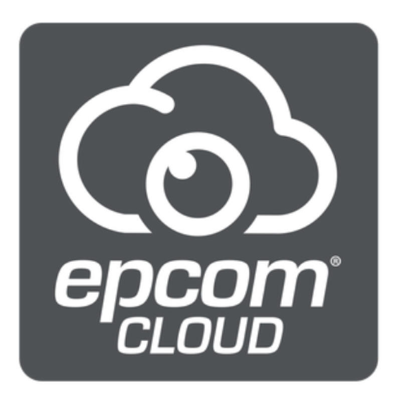 Suscripción Anual Epcom Cloud / Grabación en la nube para 1 canal de video a 4MP con 14 días de retención / Grabación por detección de movimiento
