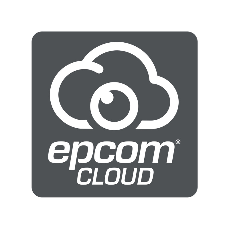Suscripción Anual Epcom Cloud / Grabación en la nube para 1 canal de video a 4MP con 60 días de retención / Grabación por detección de movimiento