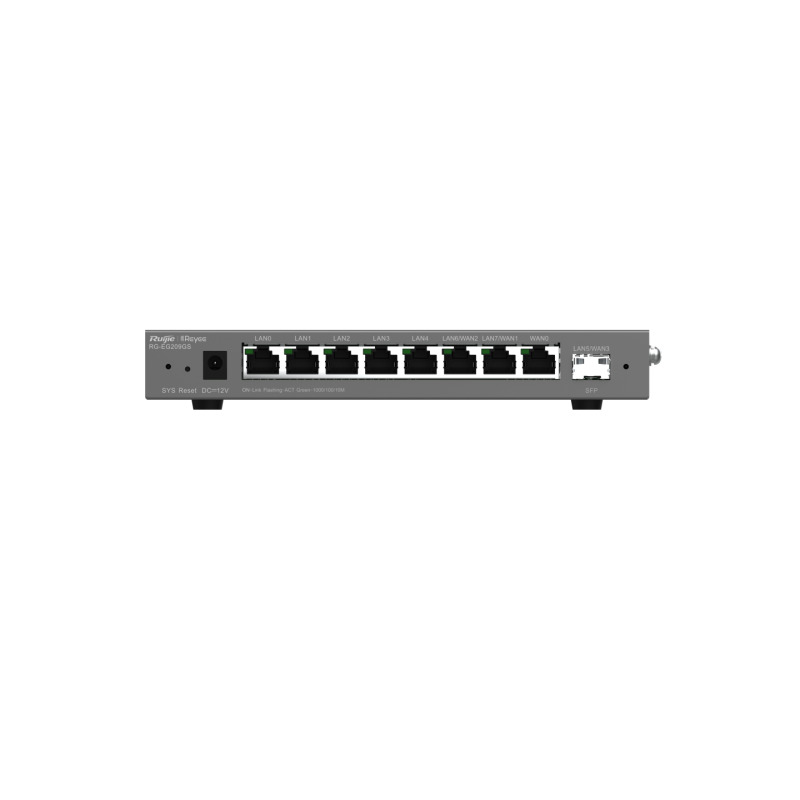 Router Balanceador con Función SDWAN 8 puertos gigabit y 1 puerto SFP soporta 4x WAN configurables hasta 200 clientes