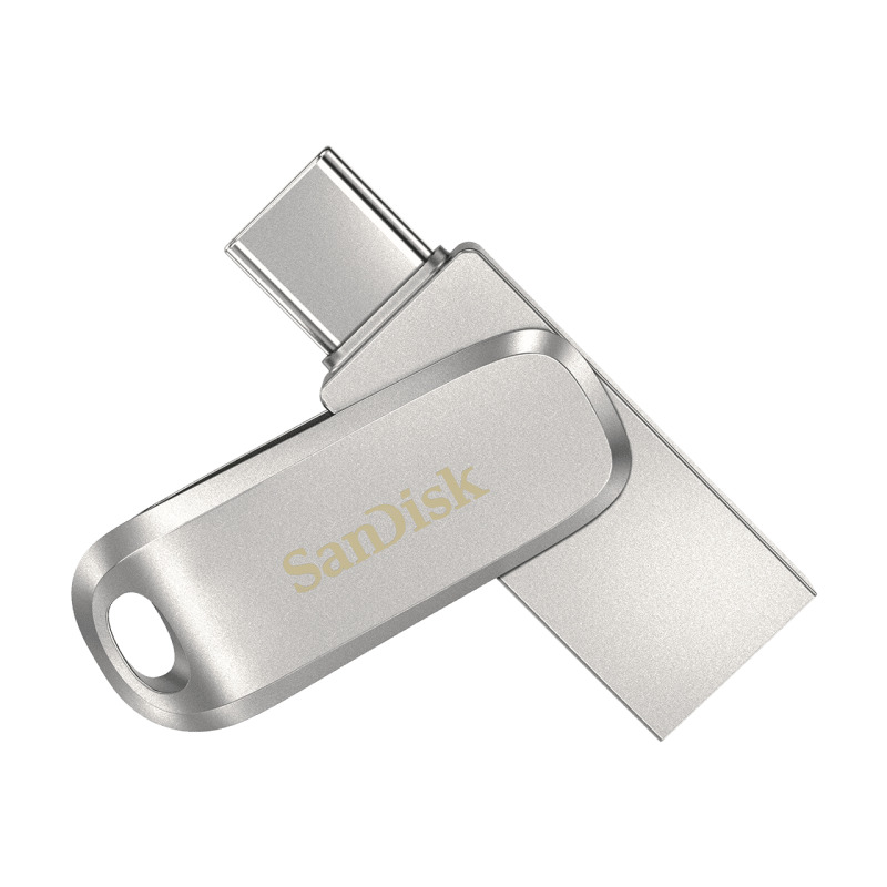 SanDisk Ultra Dual Drive Luxe unidad flash USB 512 GB USB Type-A / USB Type-C 3.2 Gen 1 (3.1 Gen 1) Acero inoxidable