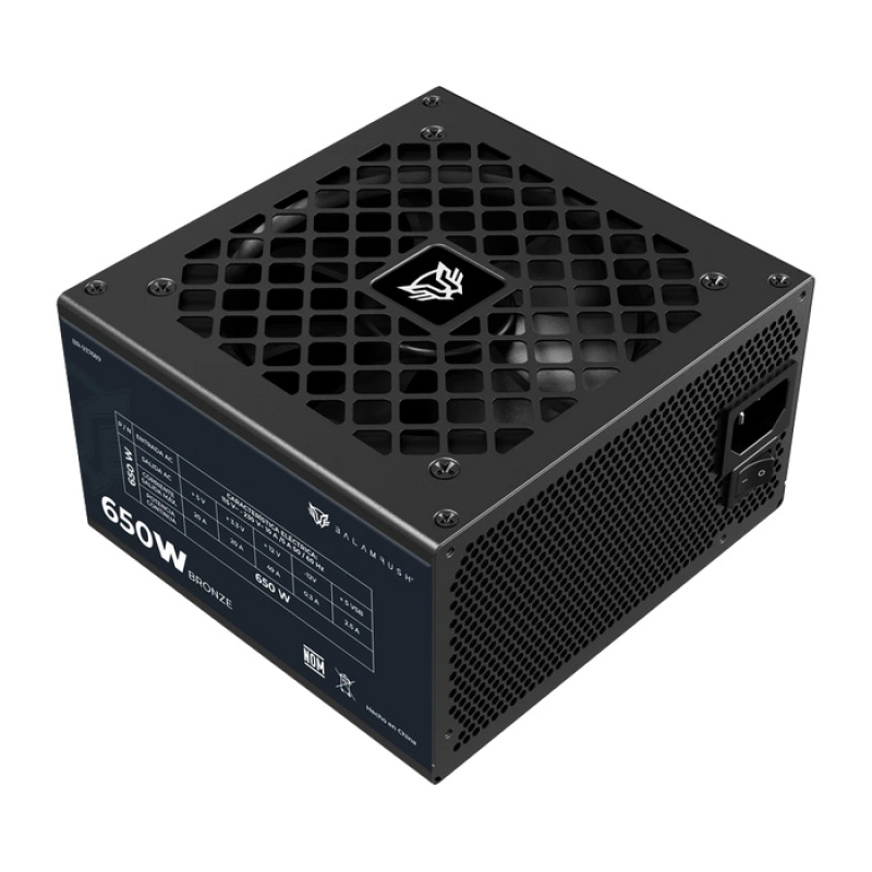 FUENTE DE PODER GAMER BALAM RUSH GR BURST GR650B / CERTIFICADA / 650W / 80 PLUS BRONZE / ATX / NO MODULAR / BAJO NIVEL DE RUIDO / 5 AÑOS DE GARANTIA / NEGRO / BR-937689