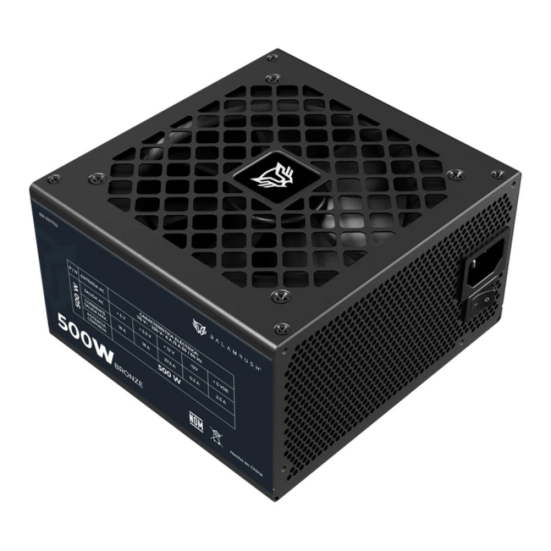 FUENTE DE PODER GAMER BALAM RUSH GR BURST GR500B / 500 W / CERTIFICADA / 80 PLUS BRONZE / ATX / NO MODULAR / BAJO NIVEL DE RUIDO / NEGRO / BR-937702