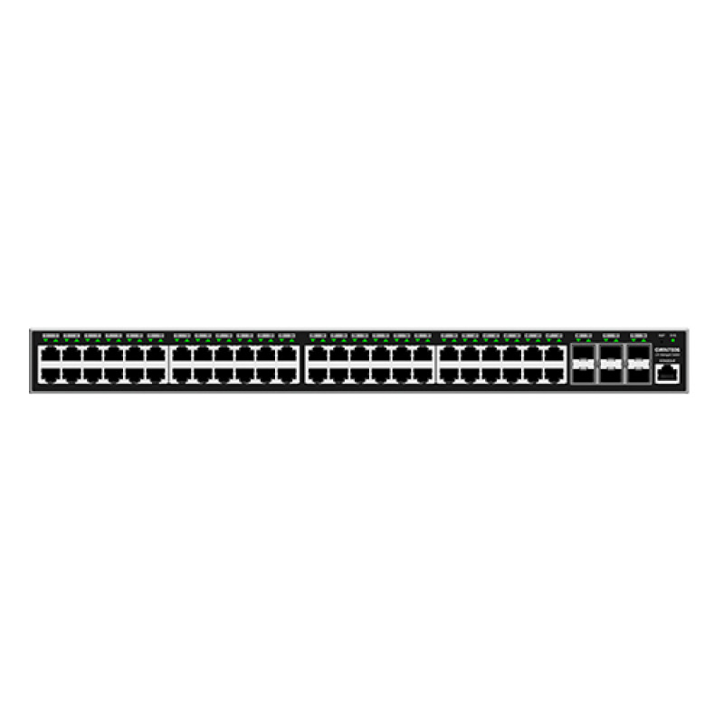 Switch Gigabit PoE Administrable / 48 puertos 10/100/1000 Mbps  6 Puertos SFP / Hasta 400W / Compatible con GWN Cloud
