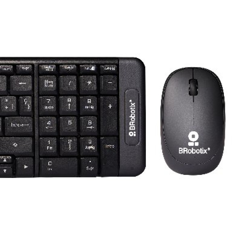 Kit Teclado y Mouse Brobotix Inalambrico Multimedia Negro image 6